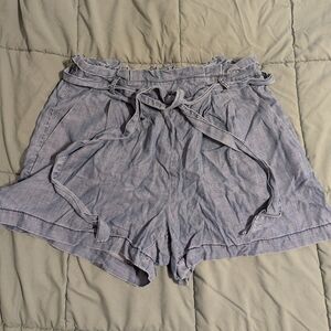 Current Air Brand Paperbag Waist Tie Shorts